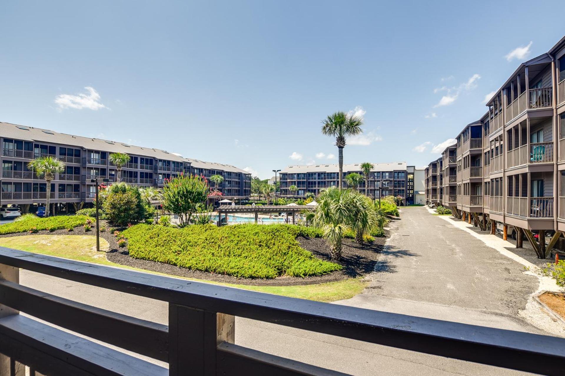 Walk to Coast North Myrtle Beach Condo with Pool!