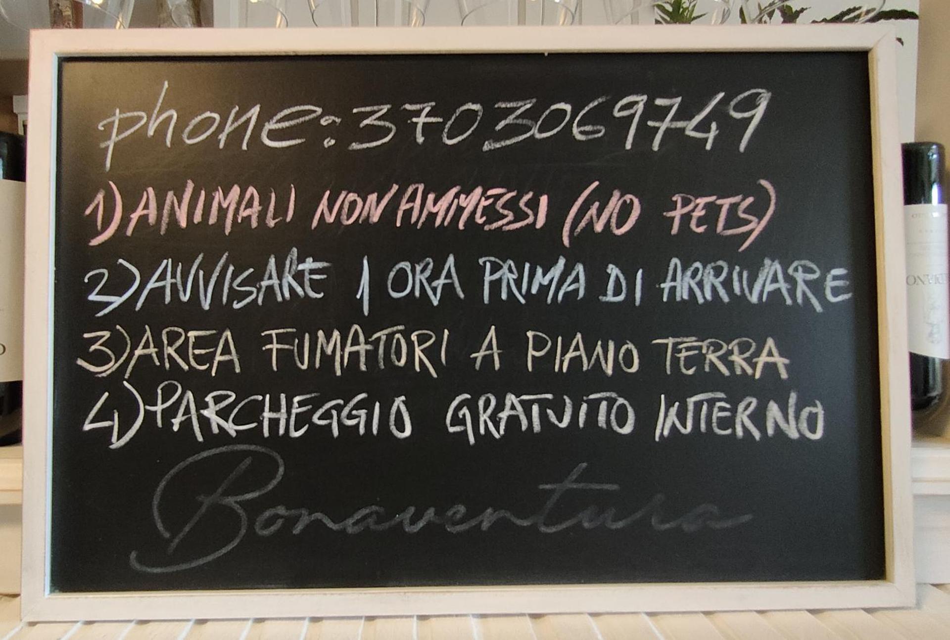 Bonaventura b&b and Bonaventura food