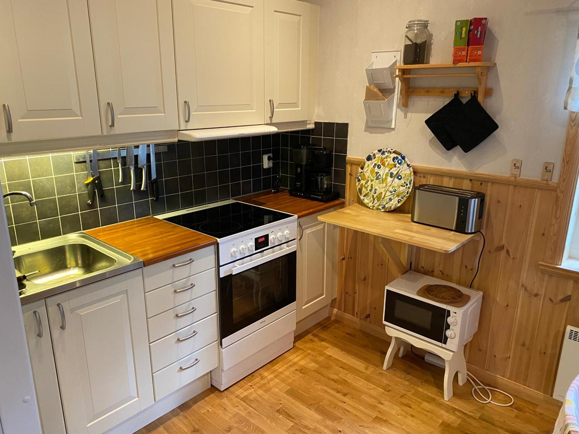 Fjällstuga i avskildhet med elbilsladdare