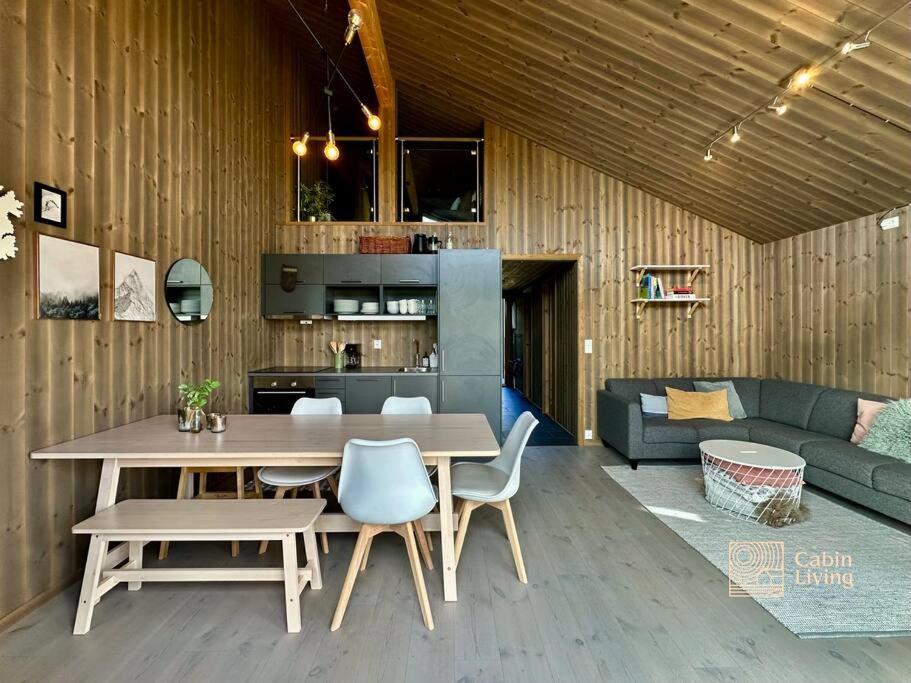 Sjusjøen ski in out, ski storage, Wifi, grill & fireplace, modern apartment!