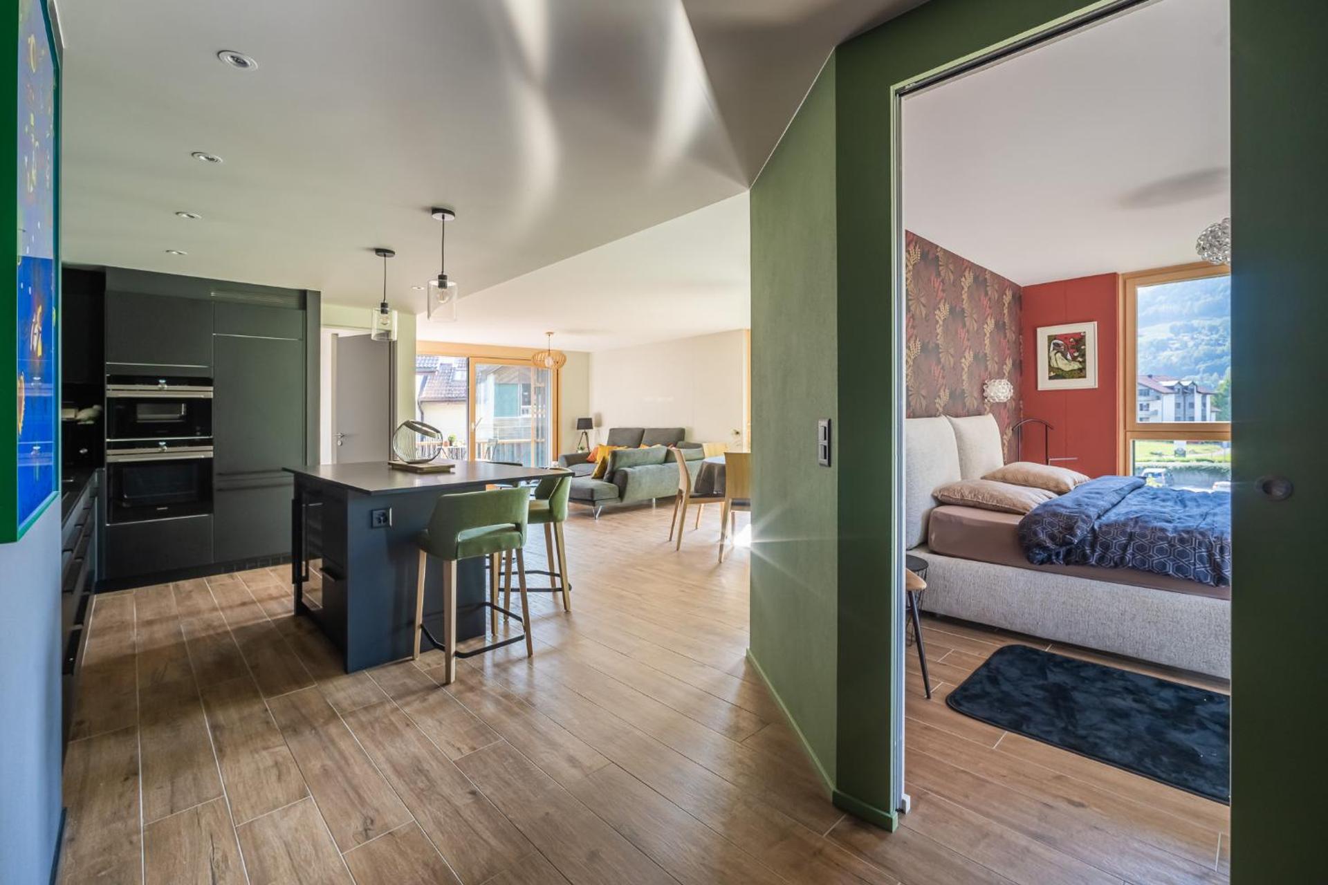 Un écrin face aux bains