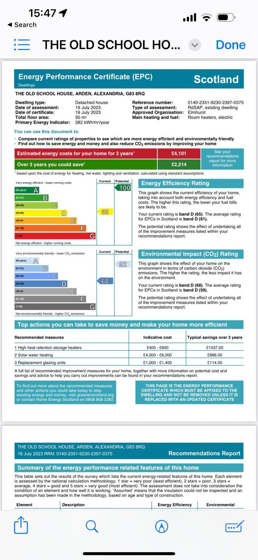 Charming stone Bothy at Loch Lomond