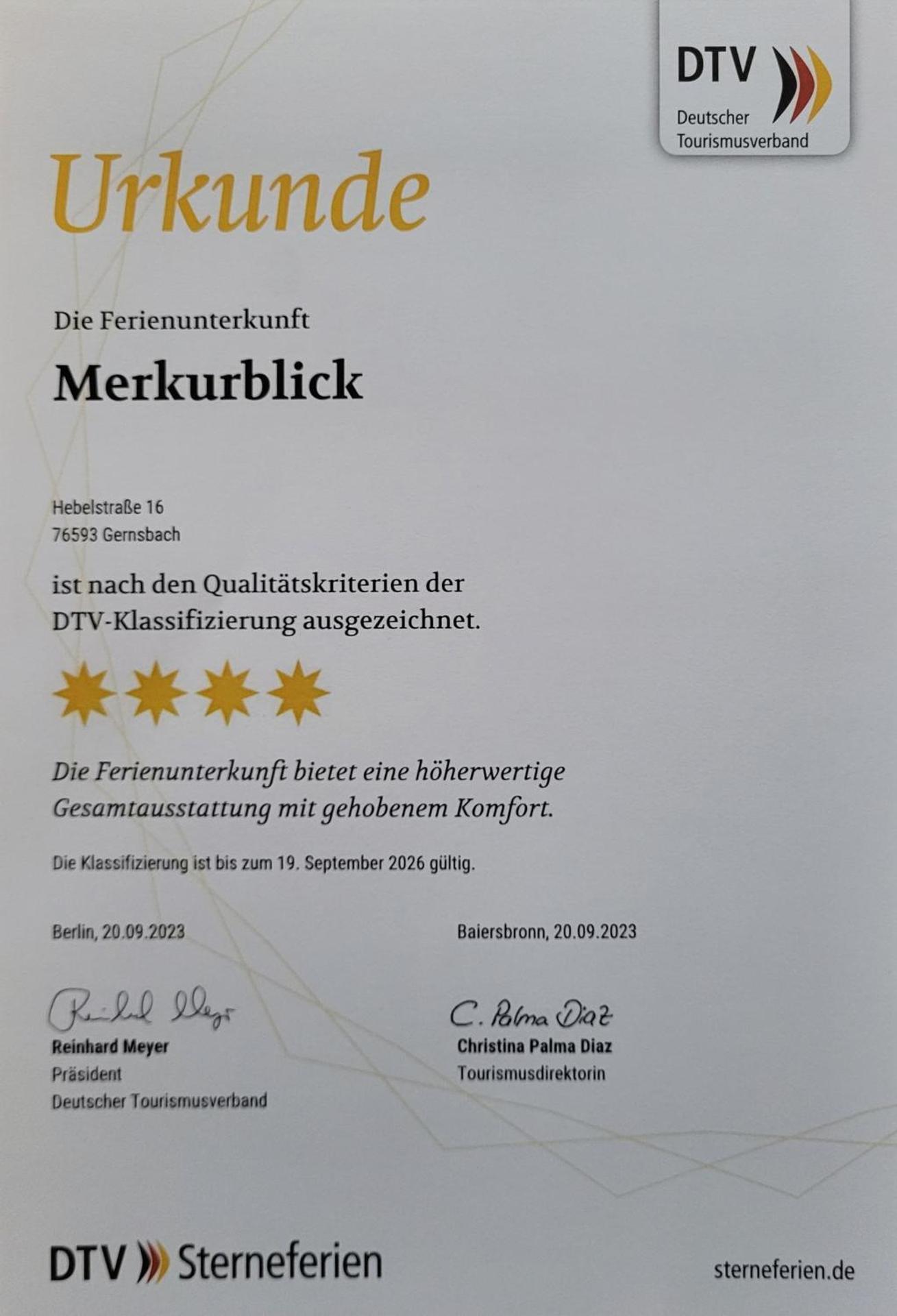 Ferienwohnung Merkurblick