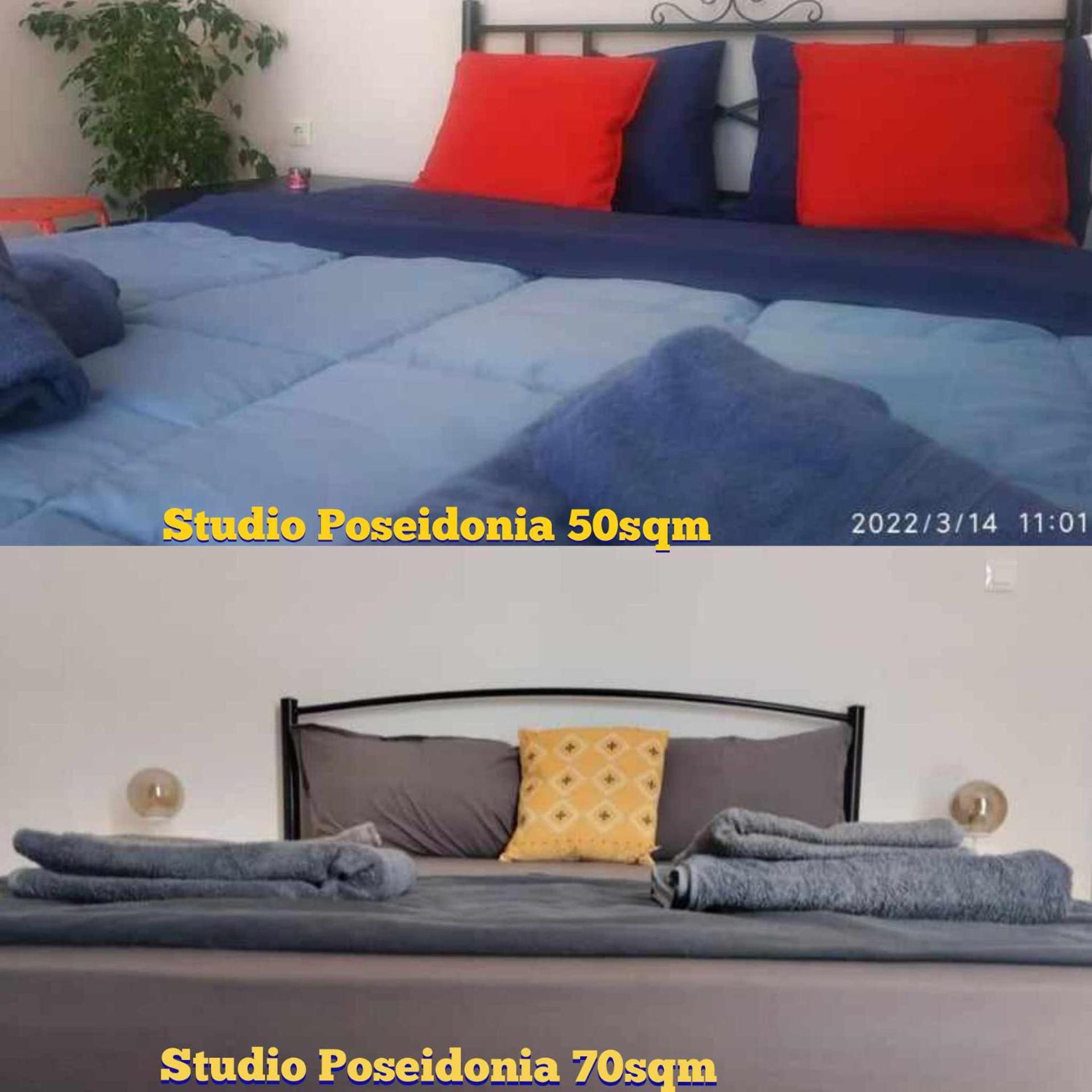 STUDIOS POSEIDONIA apartments 50 & 70 sqm with sea view