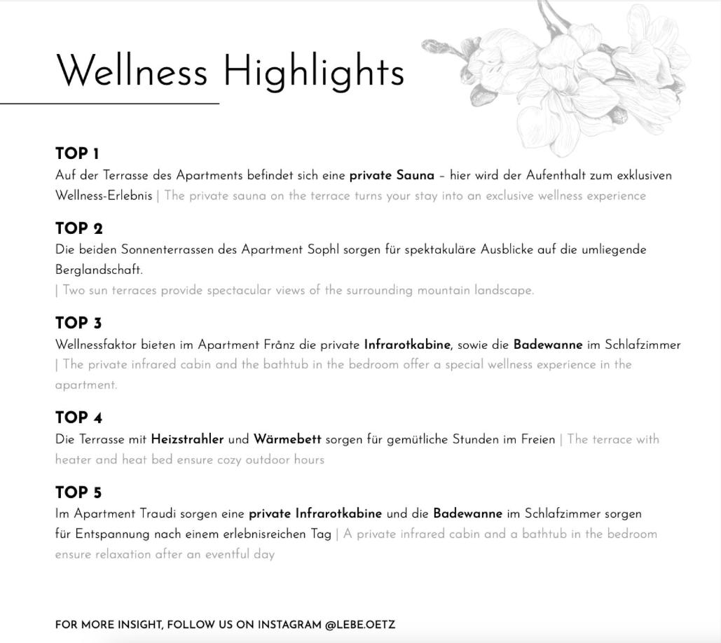 Lebe`oetz - Das Ferienapartmenthaus im Zentrum von Oetz