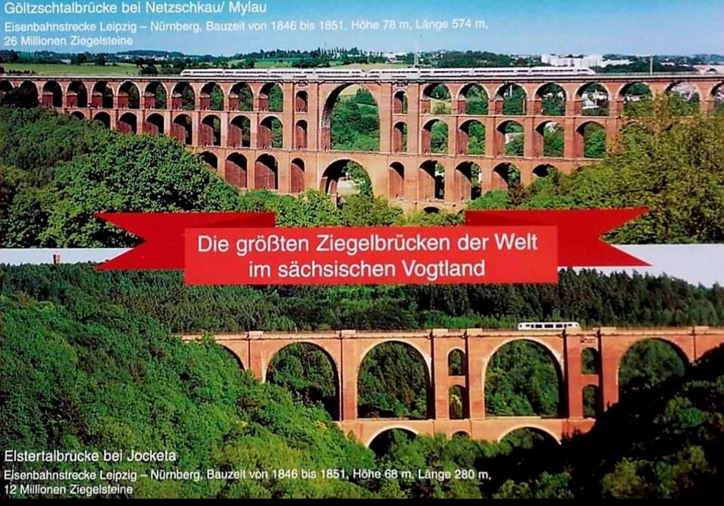Ferienwohnung "Blick Mylau" - Nähe Freizeitpark Plohn & weltgrößter Ziegelsteinbrücke
