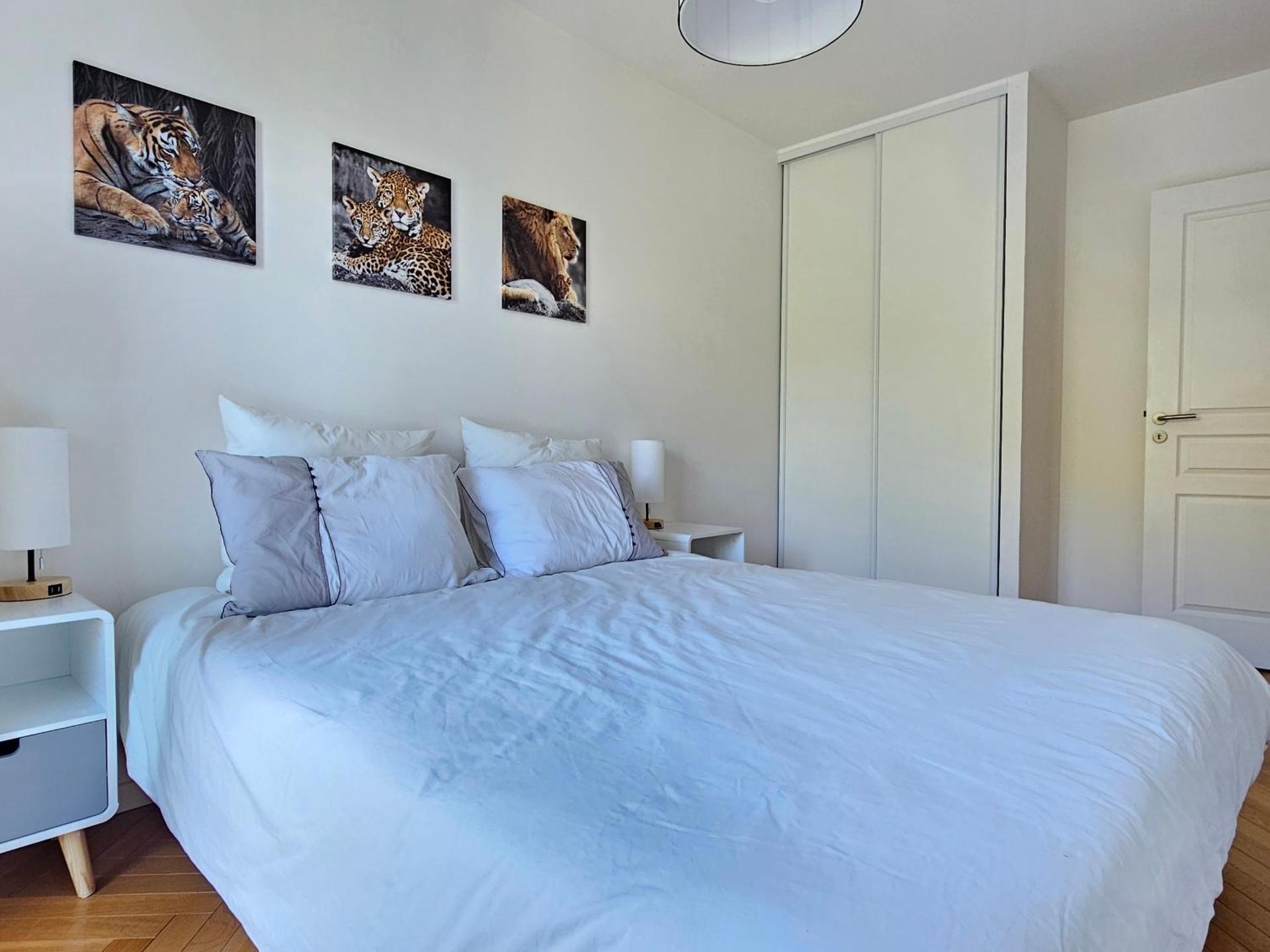 Grand 3 pièces, 2 jardins, Parking sous sol.