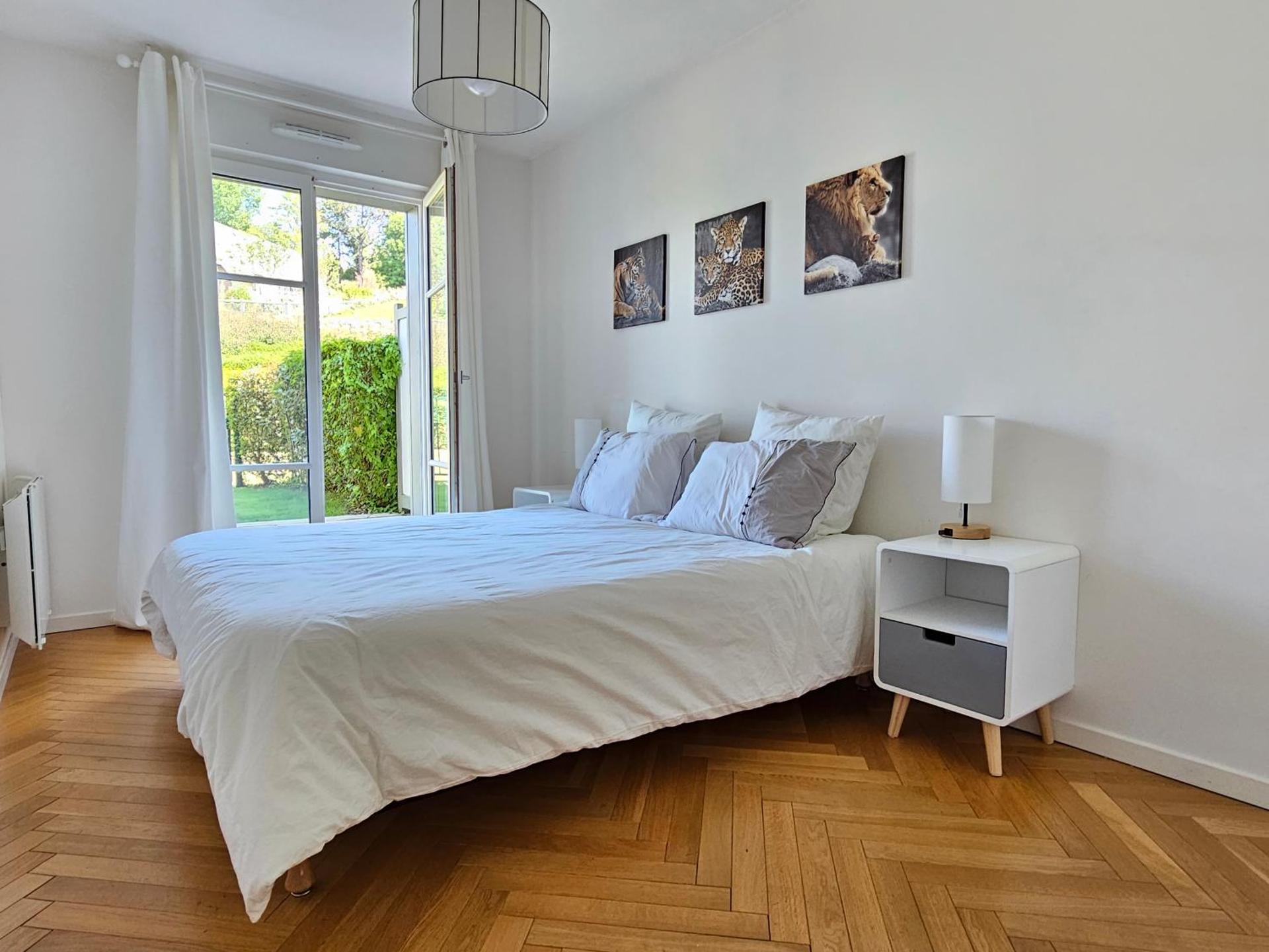 Grand 3 pièces, 2 jardins, Parking sous sol.