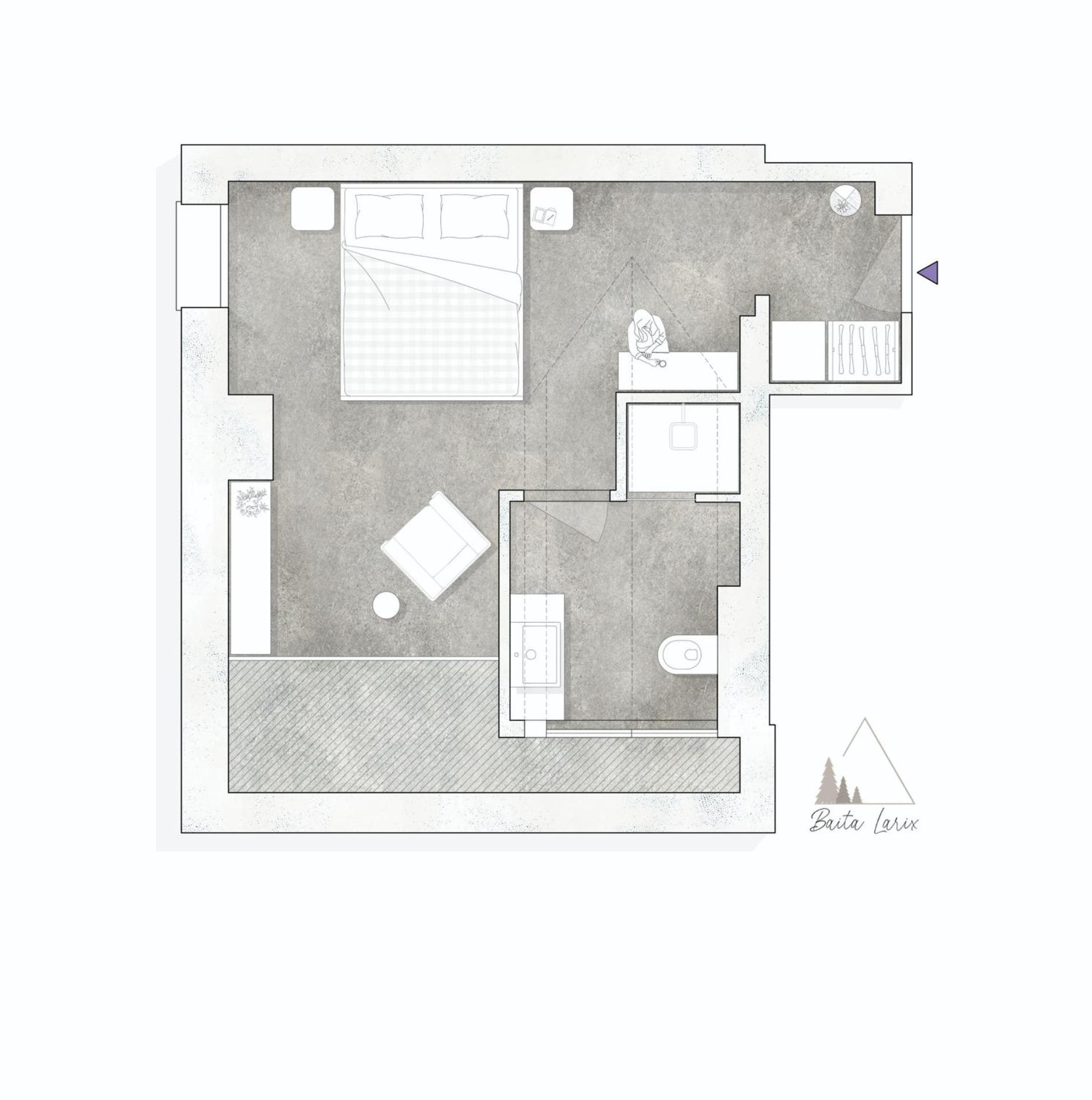 Double or Twin Room with Mountain View