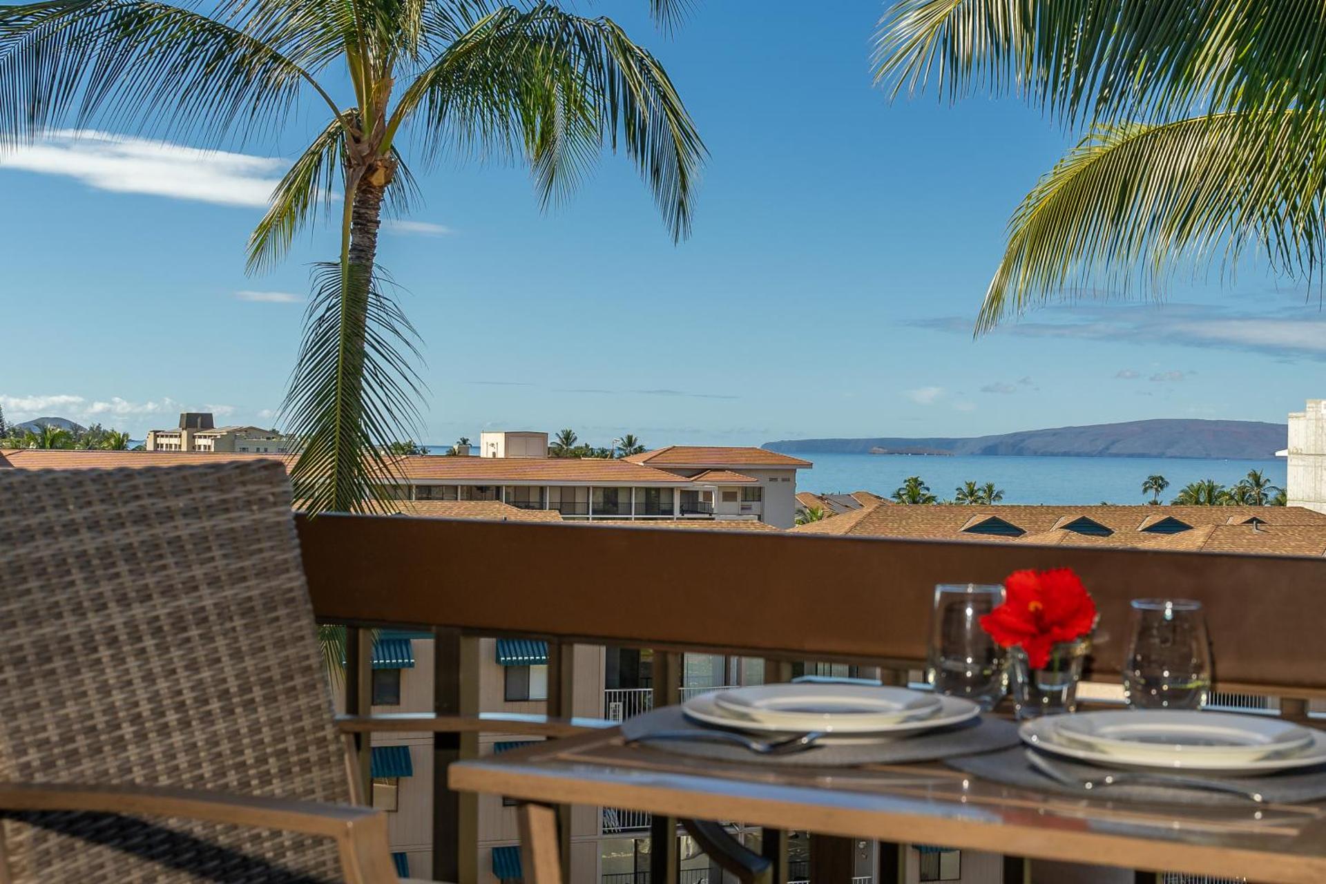 Top floor ocean view Maui Vista 3405