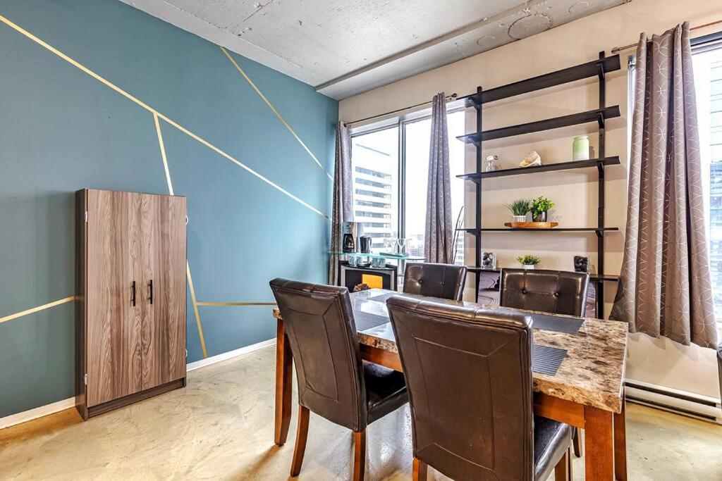 Industrial-Style Cityscape 1 Bedroom Loft