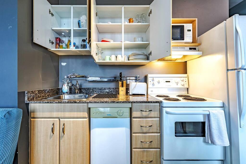 Industrial-Style Cityscape 1 Bedroom Loft