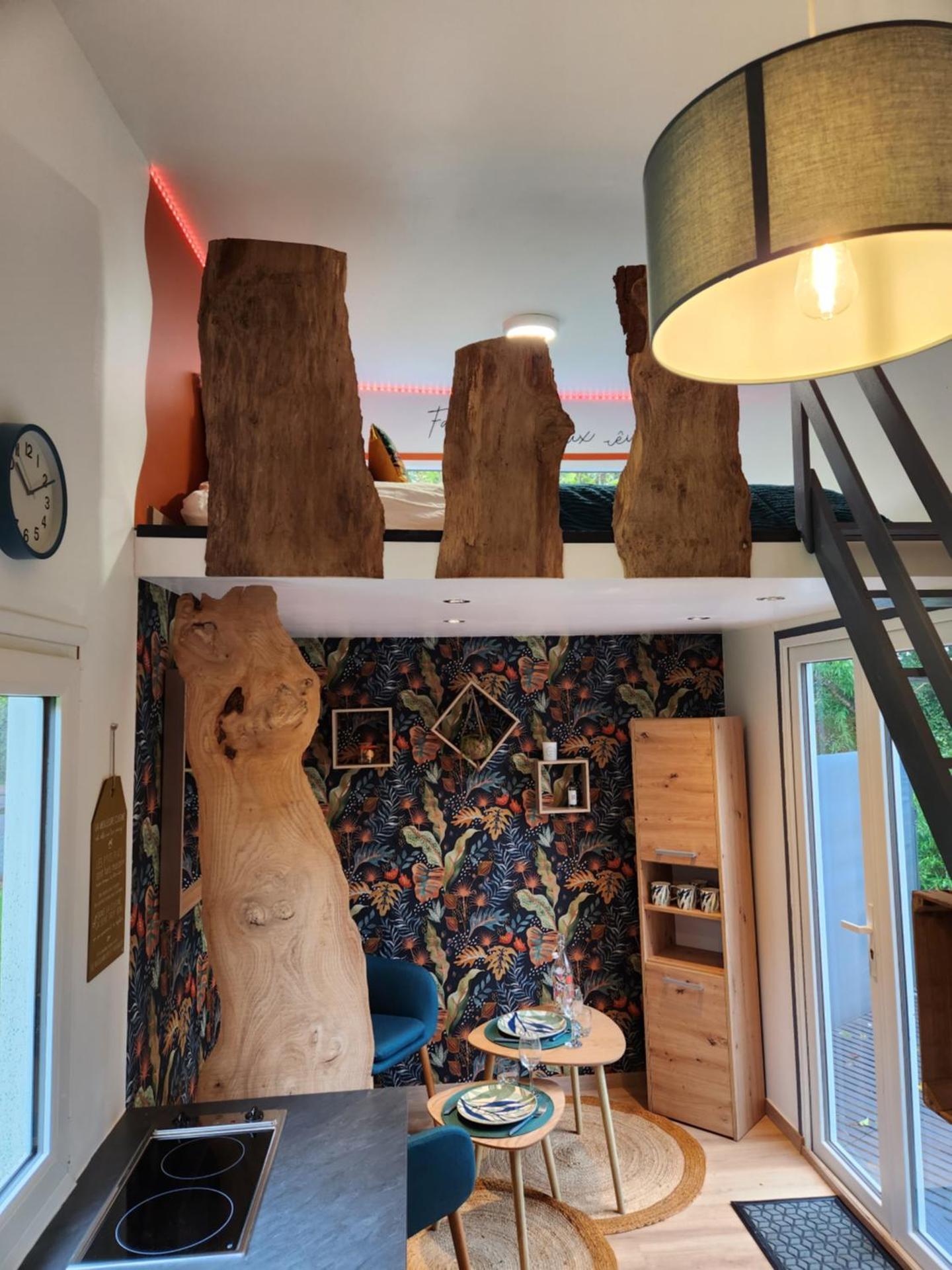 le cocon d'amour " tiny-house avec jaccuzi privé "