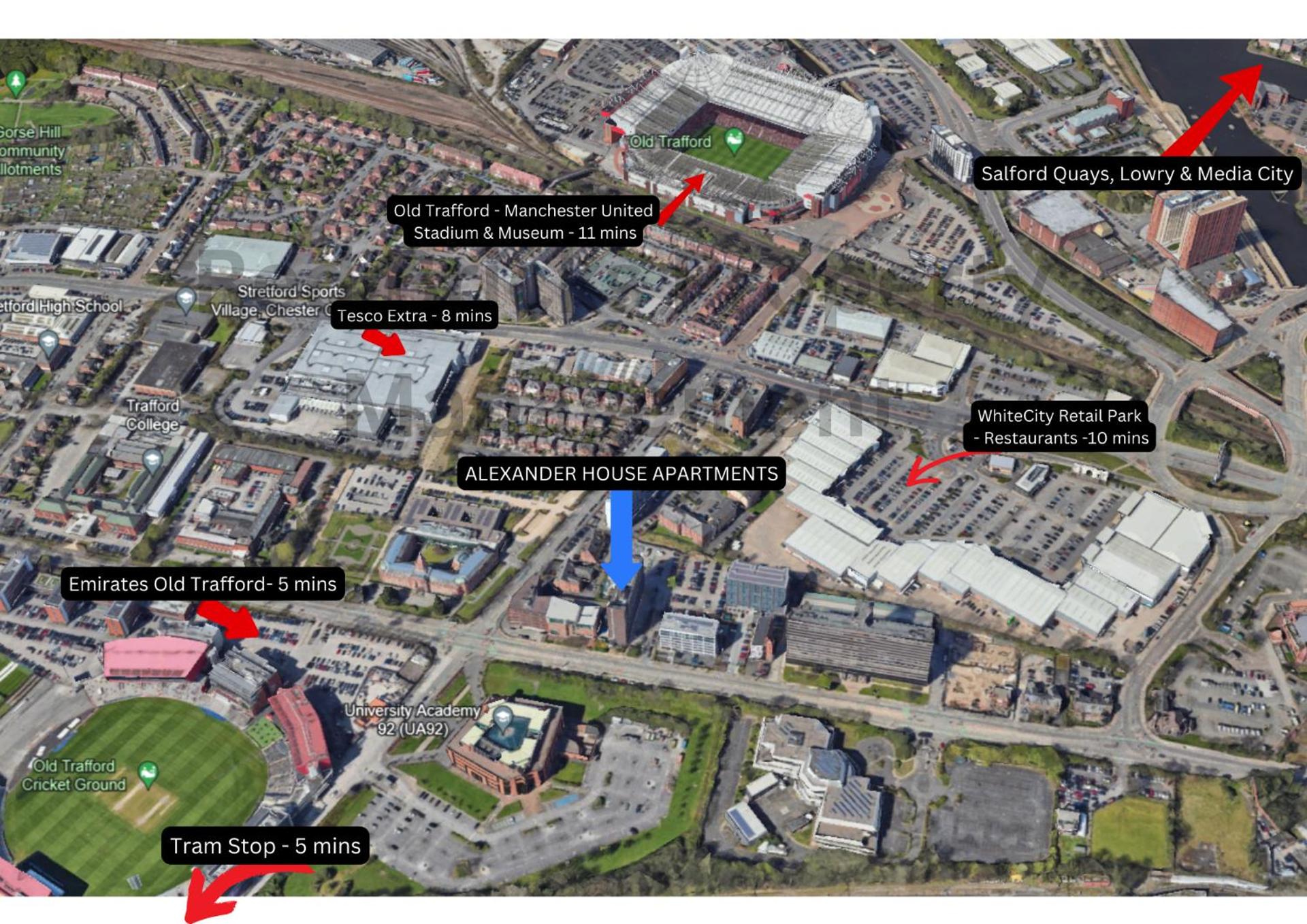 Chic Luxury Apartment near Old Trafford Stadiums Manchester