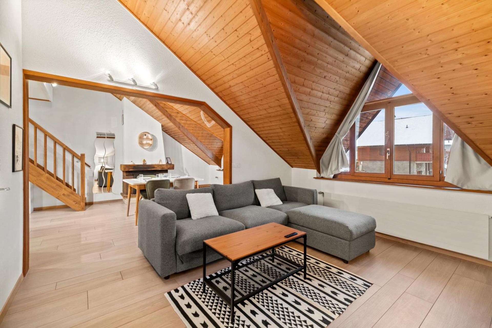 Cosy appartement lumineux et spacieux à Charmey