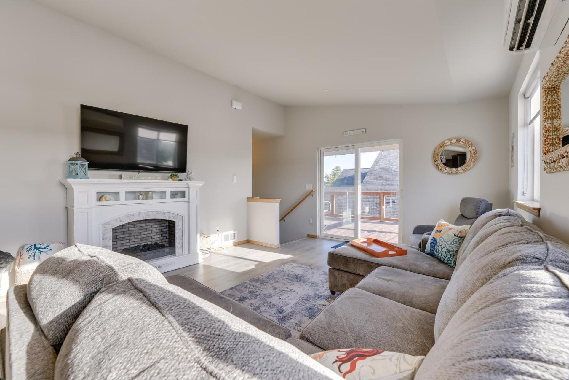 Canal-Front Home in Ocean Shores with Dock and Views!