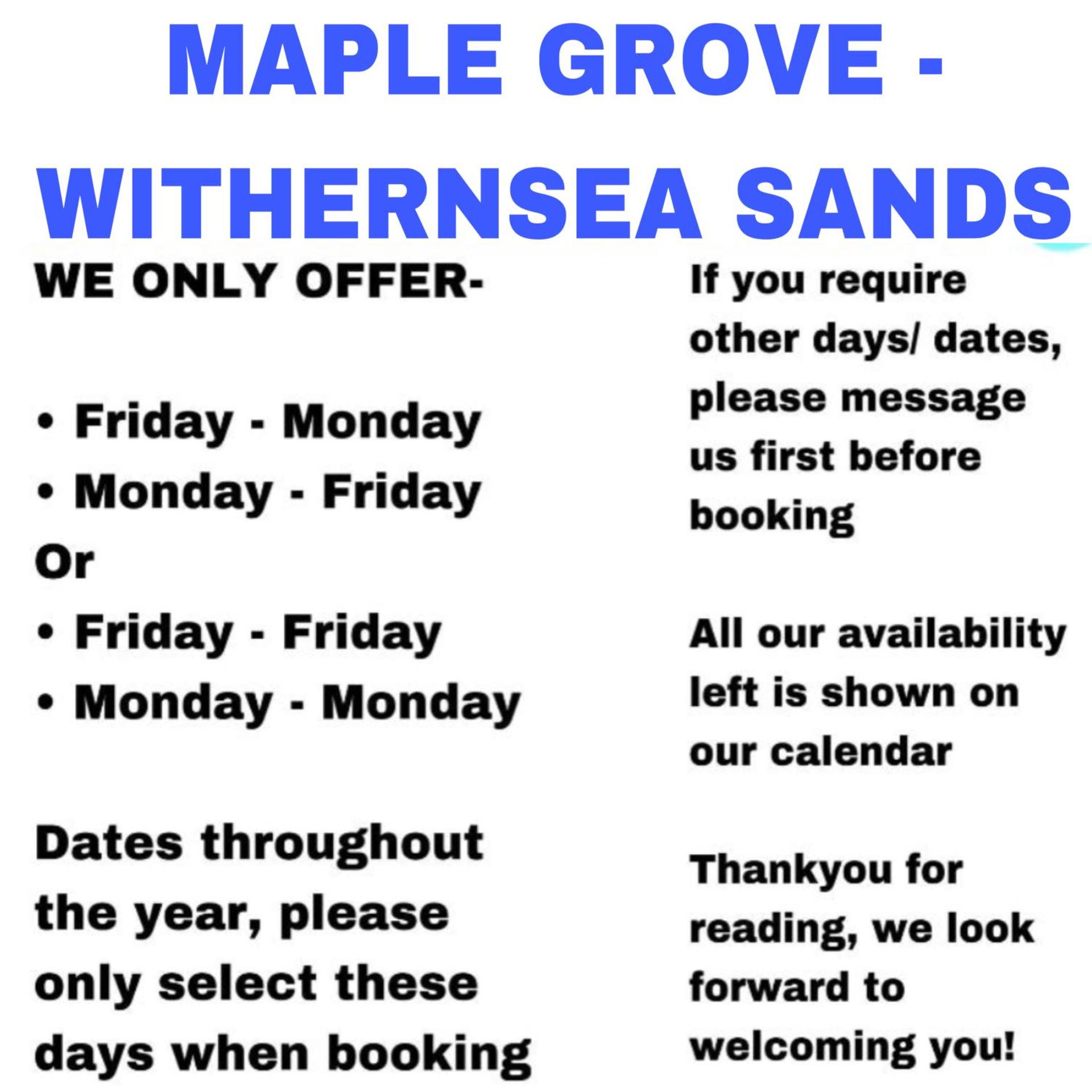 Withernsea Sands - Disabled friendly (maple grove)
