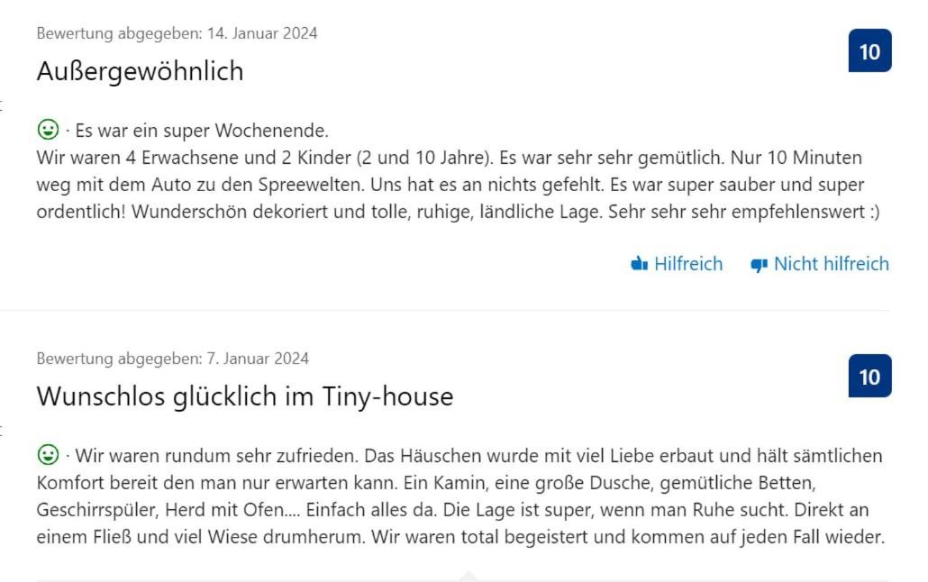 NEU Luxuriöses Tinyhaus Ferienhaus FREYR einmalig in Lübbenau