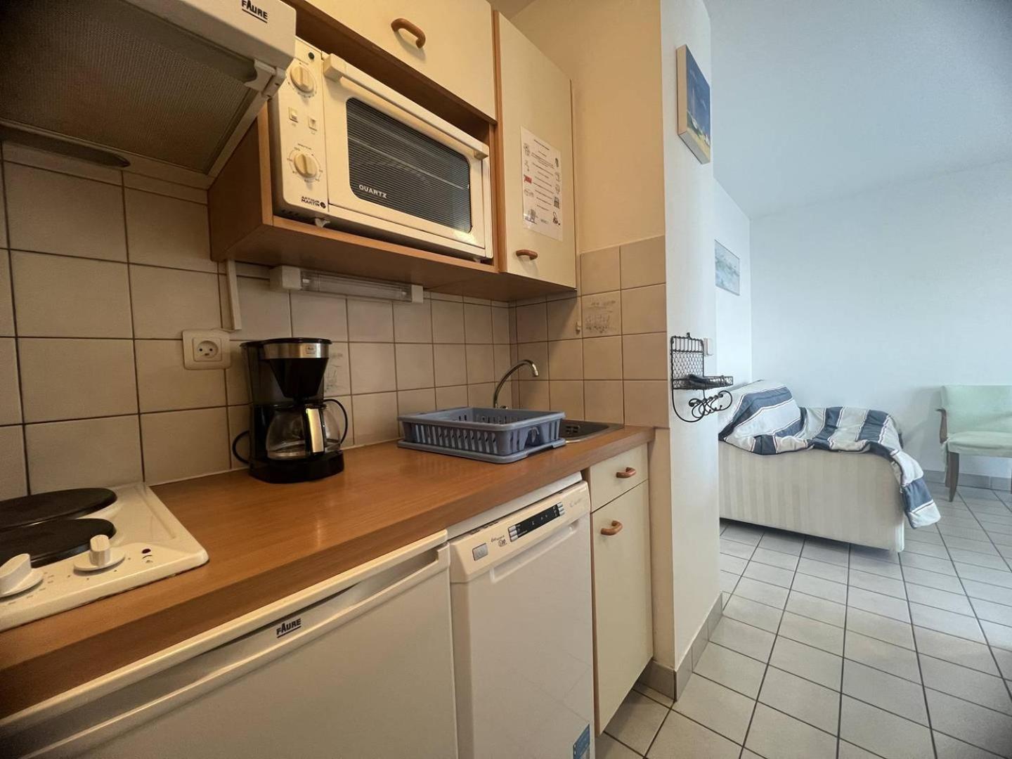 514 - Appartement 1 chambre vue mer en bordure de la plage du centre d'Erquy