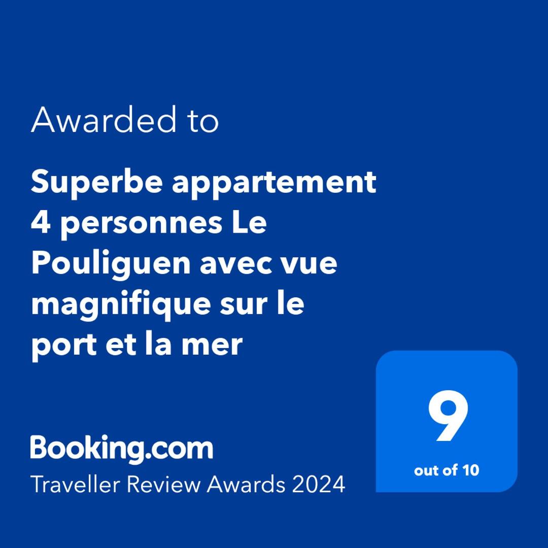 Superbe appartement 4 personnes Le Pouliguen avec vue magnifique sur le port et la mer