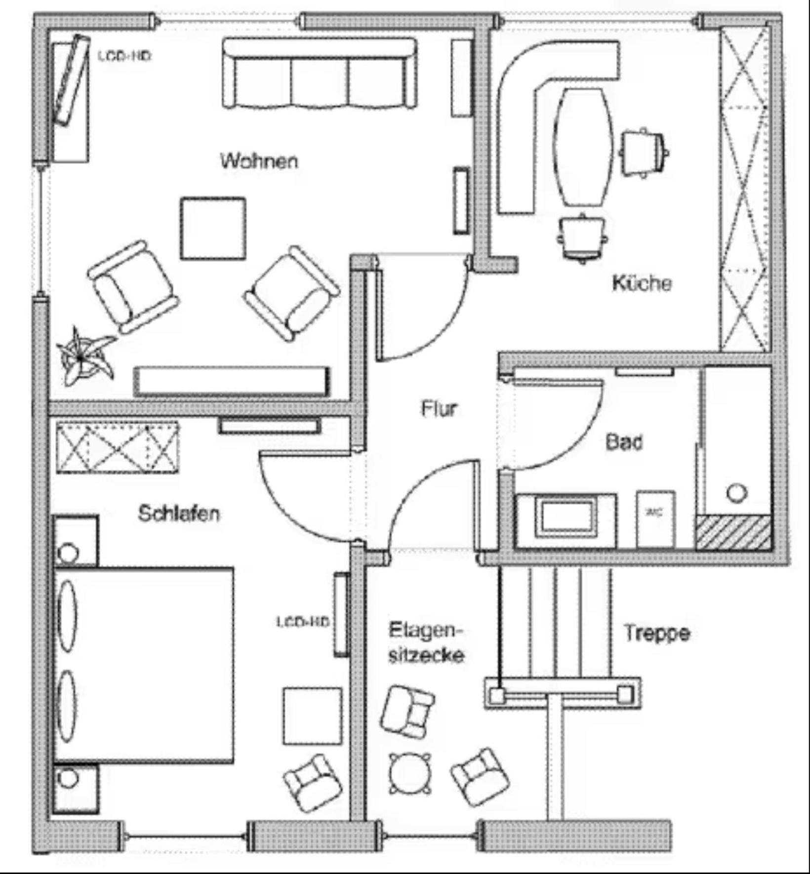 Apartment für 2, nicht für Monteure