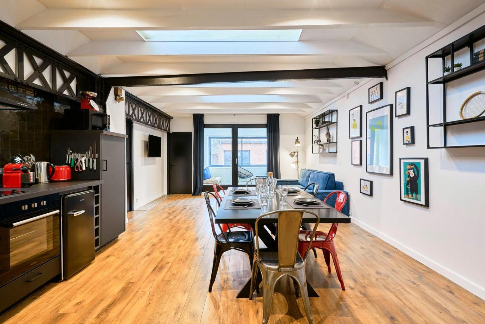 Renovated two-bedroom loft veranda