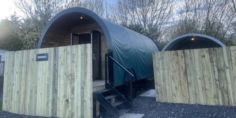 Dog Friendly Stagecoach Glamping Pod with Hot Tub