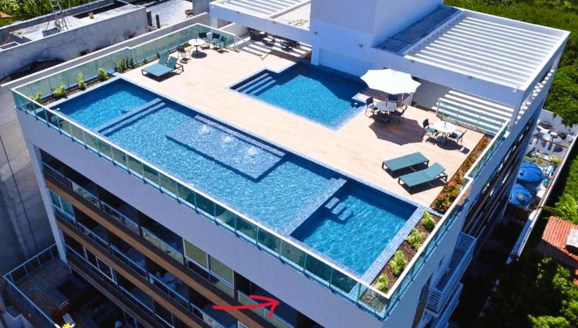 PORTO DE GALINHAS - CUPE - FLAT VARANDA com VISTA ao MAR - ROOFTOP com PISCINA