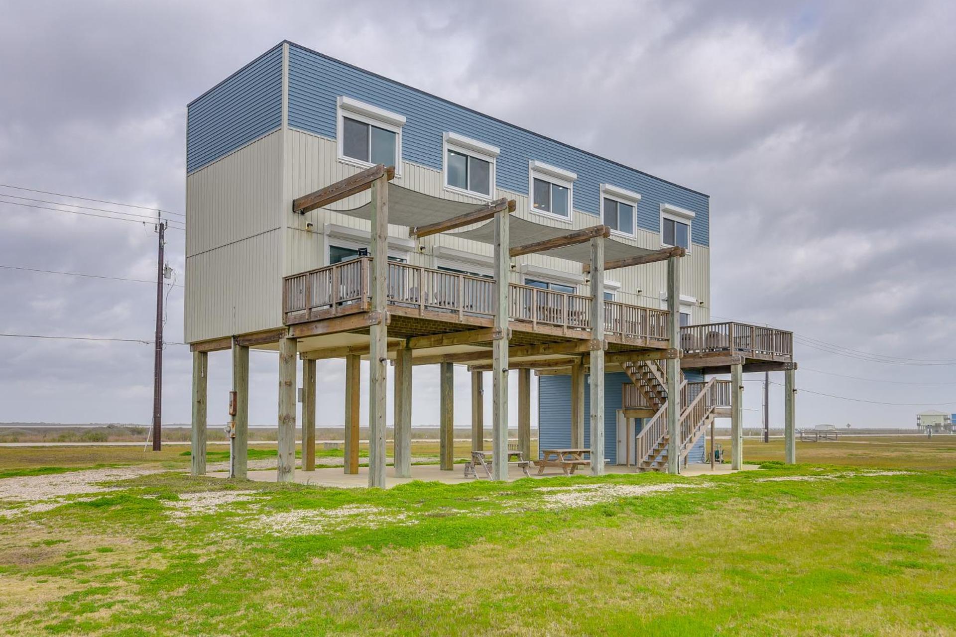 Boardwalk to Beach Ocean-View Surfside Home!