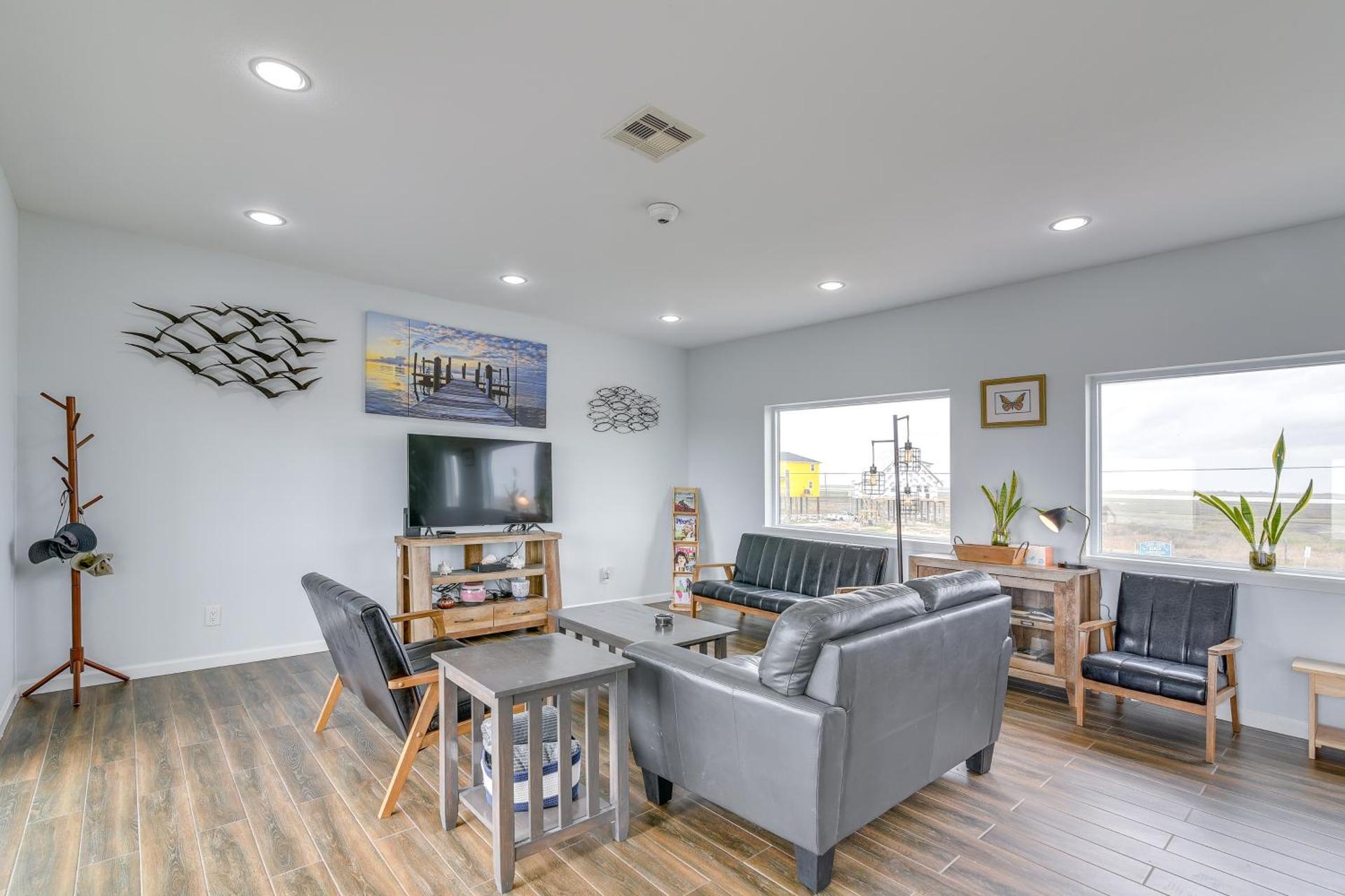 Boardwalk to Beach Ocean-View Surfside Home!