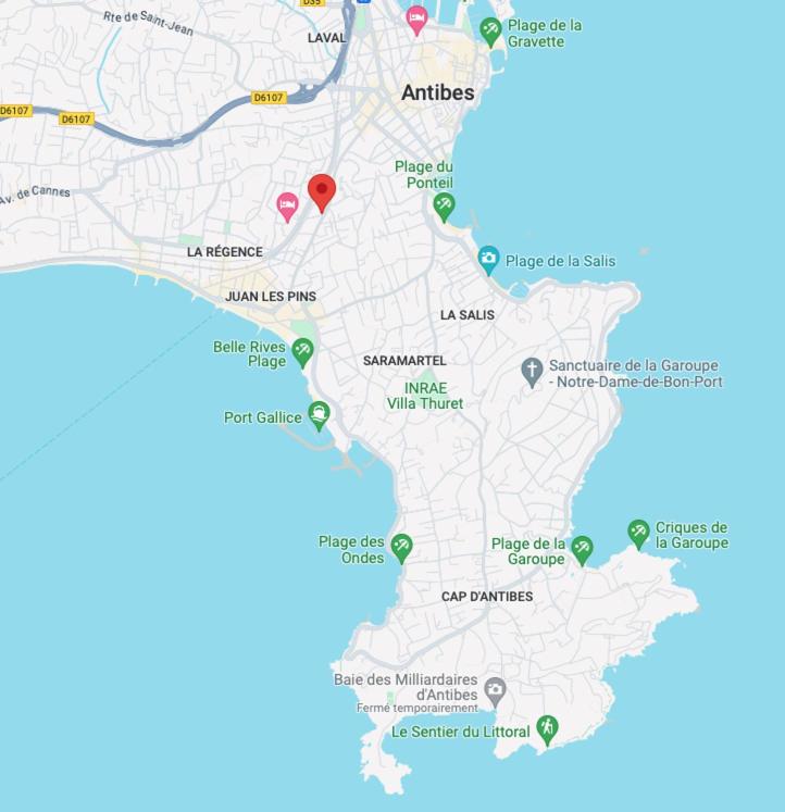 JUAN LES PINS, T2 Cosy et confortable, avec PARKING en sous-sol, proche plages et commerces