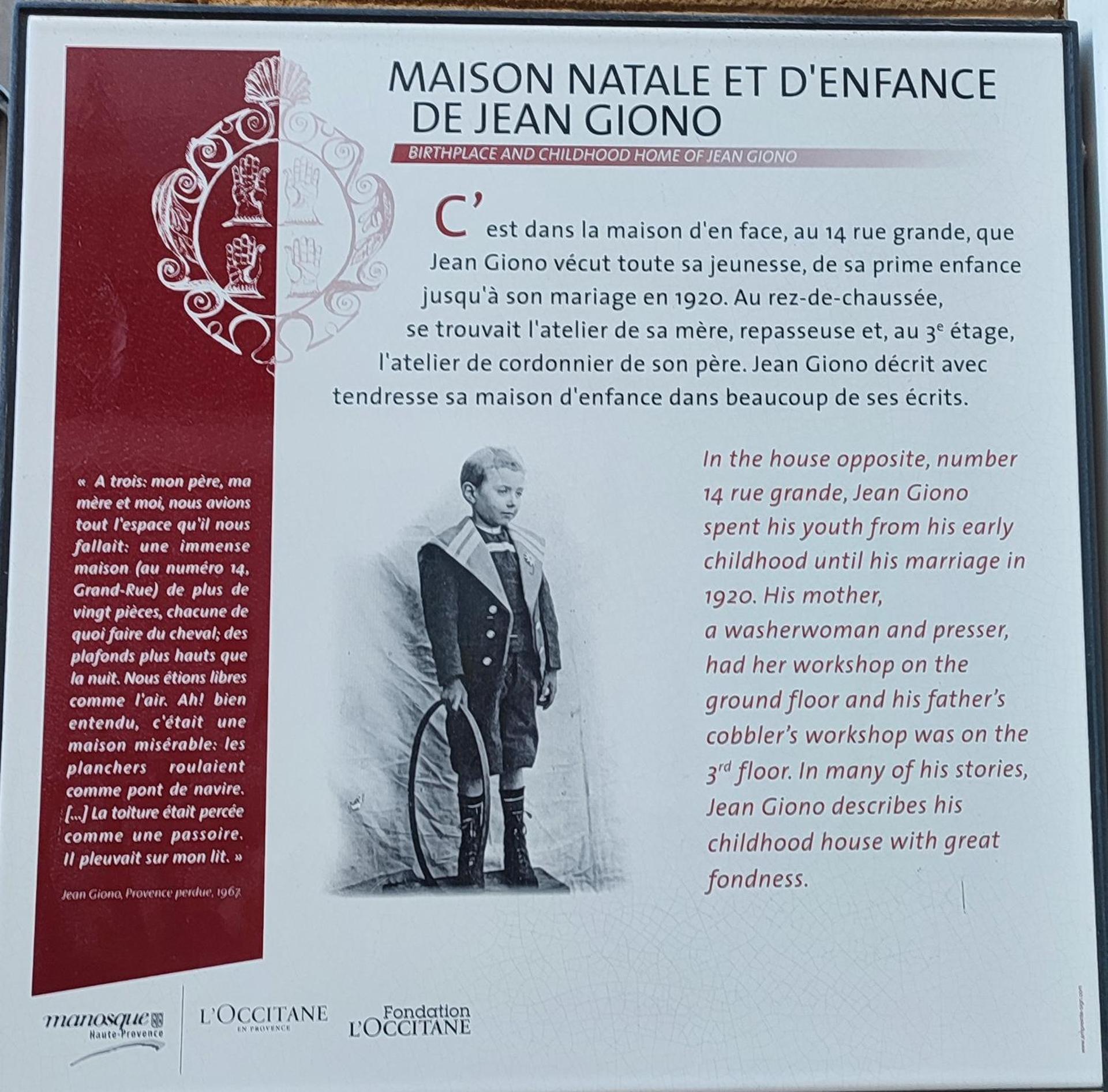 Studio Cosy dans la maison d'enfance de Jean Giono