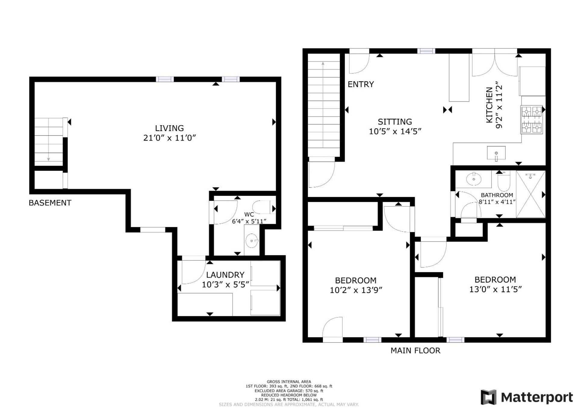 2BR Townhome with Parking - Walk to Stadiums & Downtown