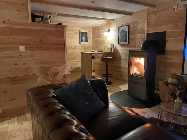 Cabane bien belge avec cinéma et jacuzzi