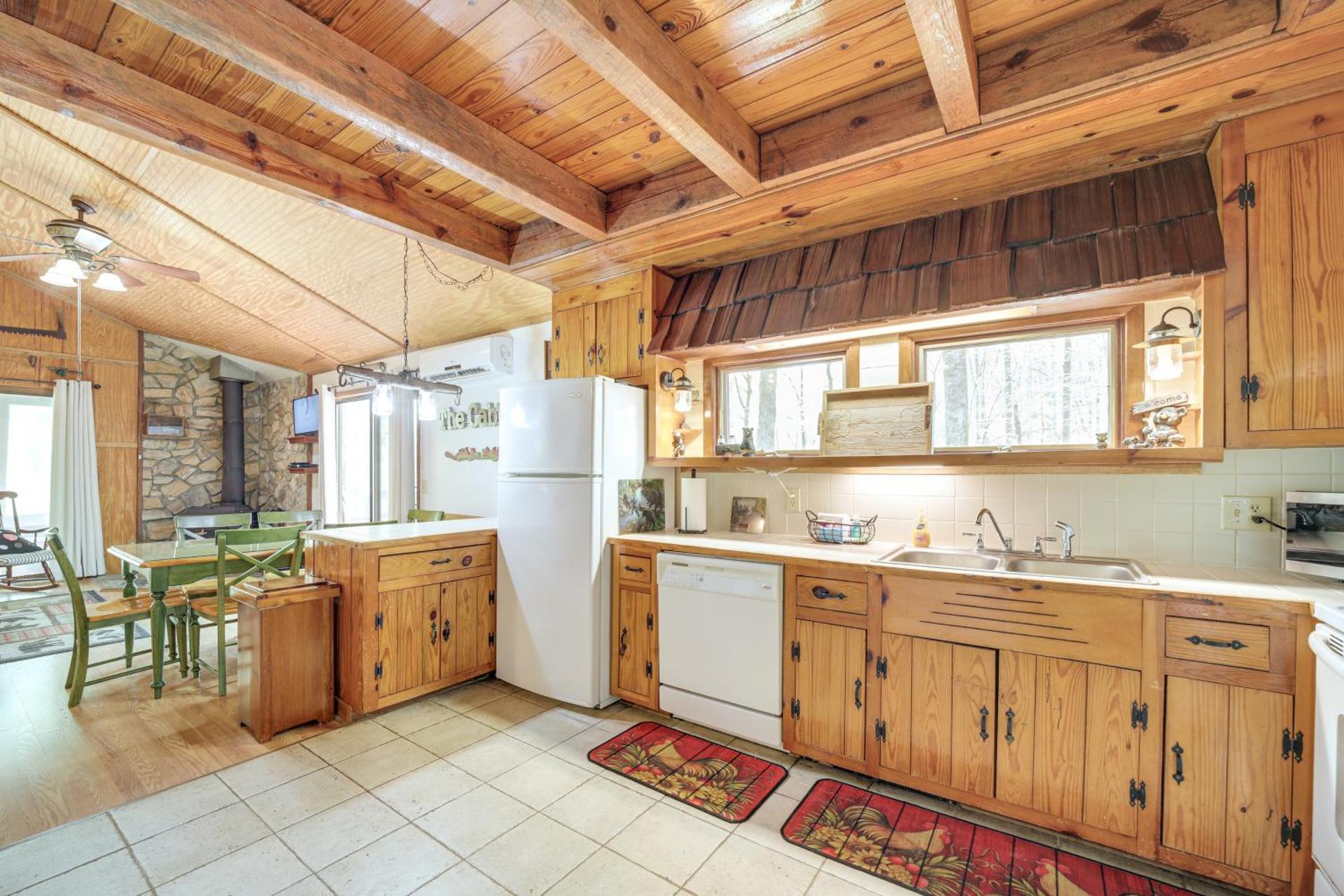 Unwind By Fire! Creekside Whittier Cabin with Deck