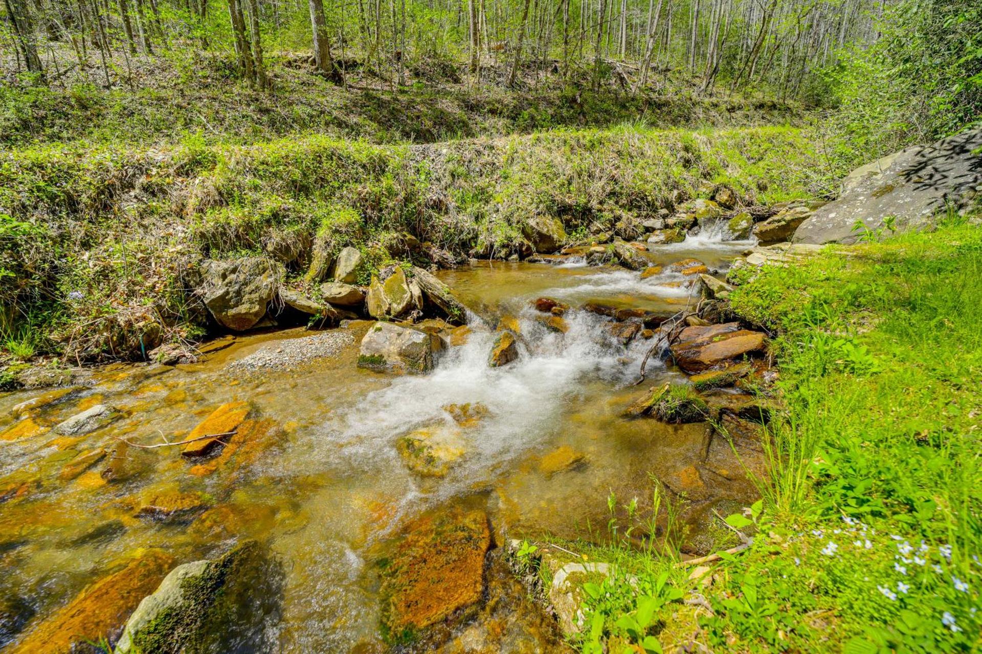Unwind By Fire! Creekside Whittier Cabin with Deck