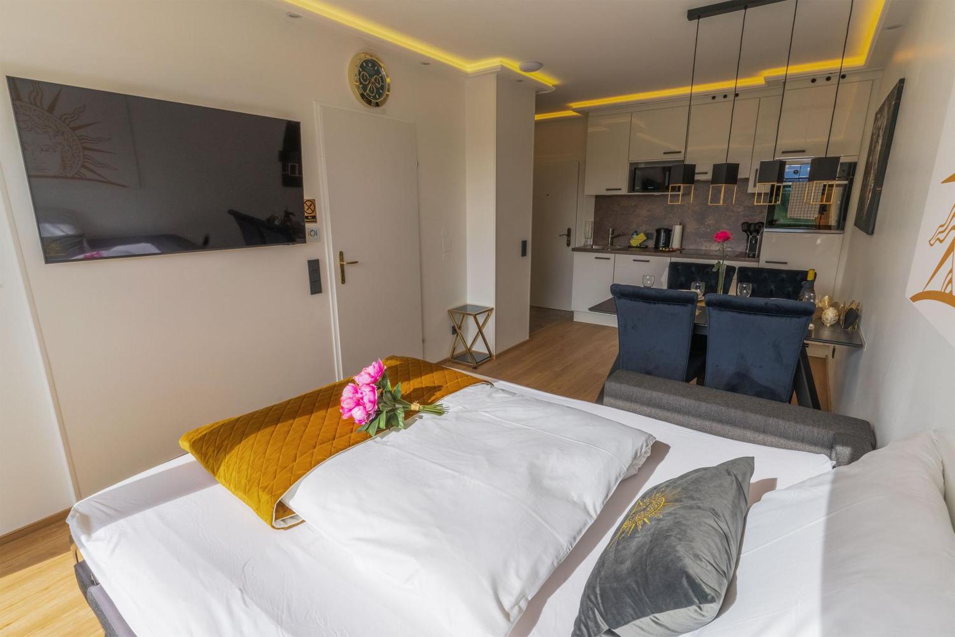 CT-GOLD Penthouse Bodensdorf Amatera privater Seezugang Hallenbad, Skiarena Gerlitzen