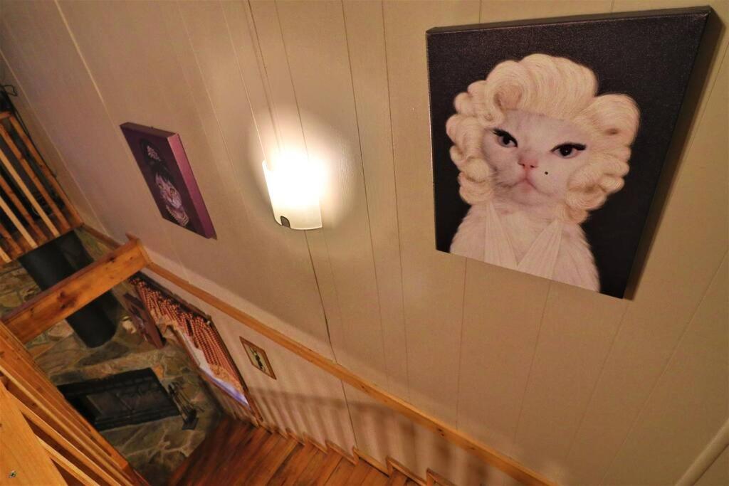 Amazing Cabin fireplace and stream #11