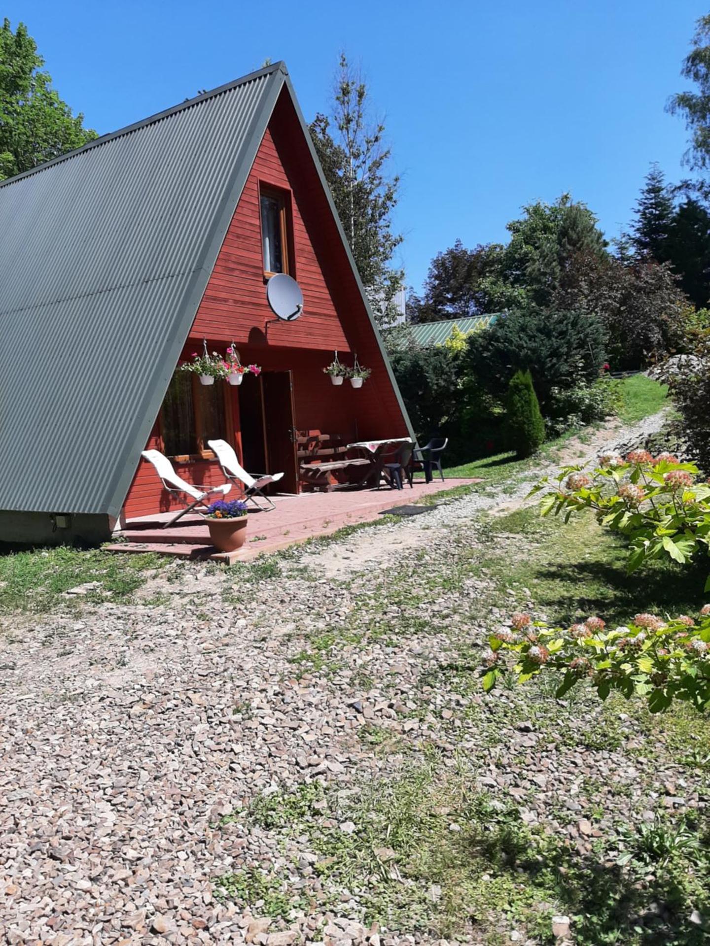 Domki nad potokiem w Baligrodzie