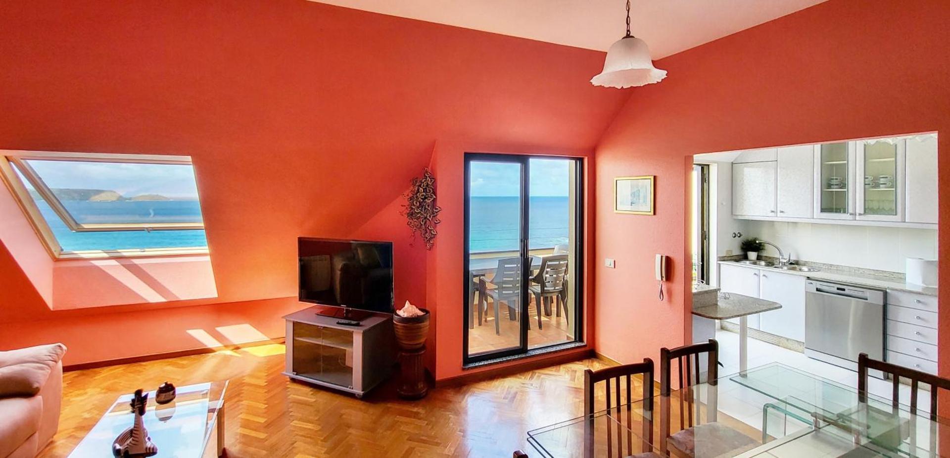 AG Piso Dúplex A Terraciña de Malpica 1ª línea mar