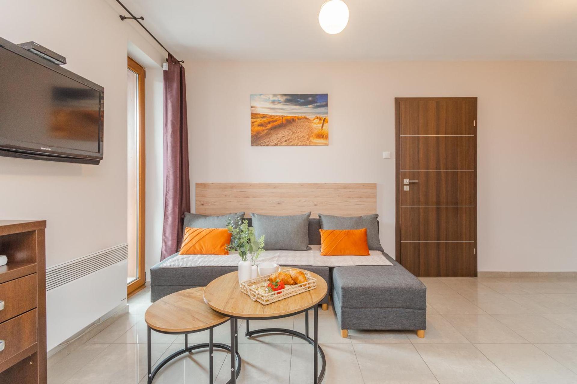 APARTAMENTY MIERZEJA - BALTIC PARK STEGNA, 33m2-57m2, 500 m od plaży, Bezpłatny Meleks