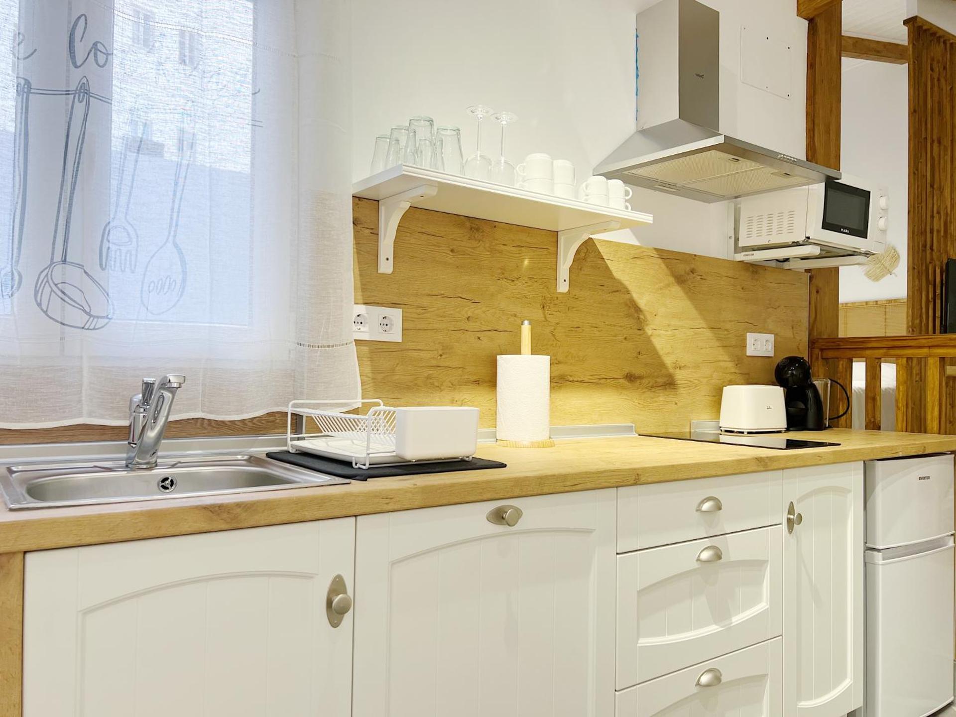 Encantador apartamento vigas de madera