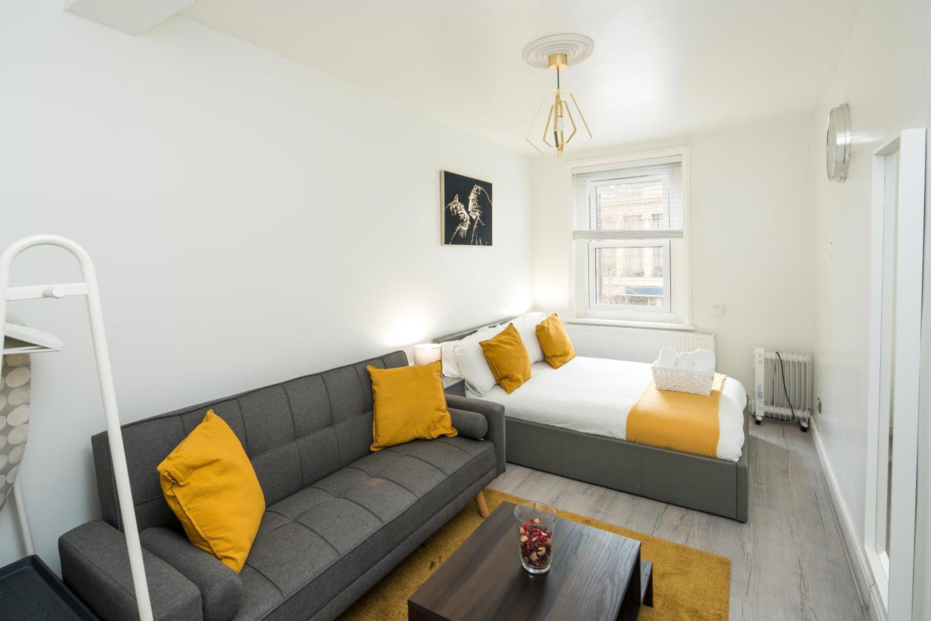 Spacious Studio for up to 4! Sofa bed