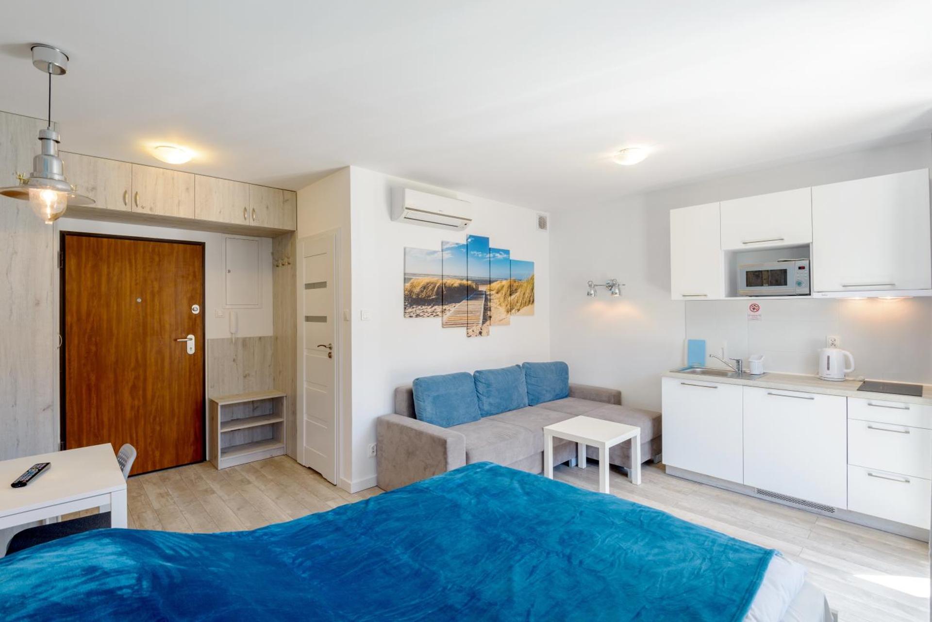 APARTAMENTY MIERZEJA - BALTIC PARK STEGNA, Studio 24m2, 500 m od plaży, Bezpłatny Meleks