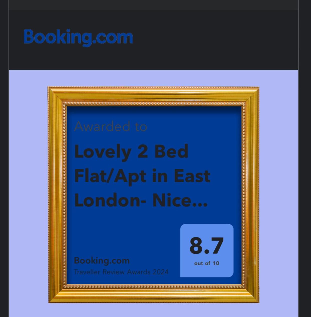 Lovely 2 Bed Flat/Apt in East London- Nice Estate.