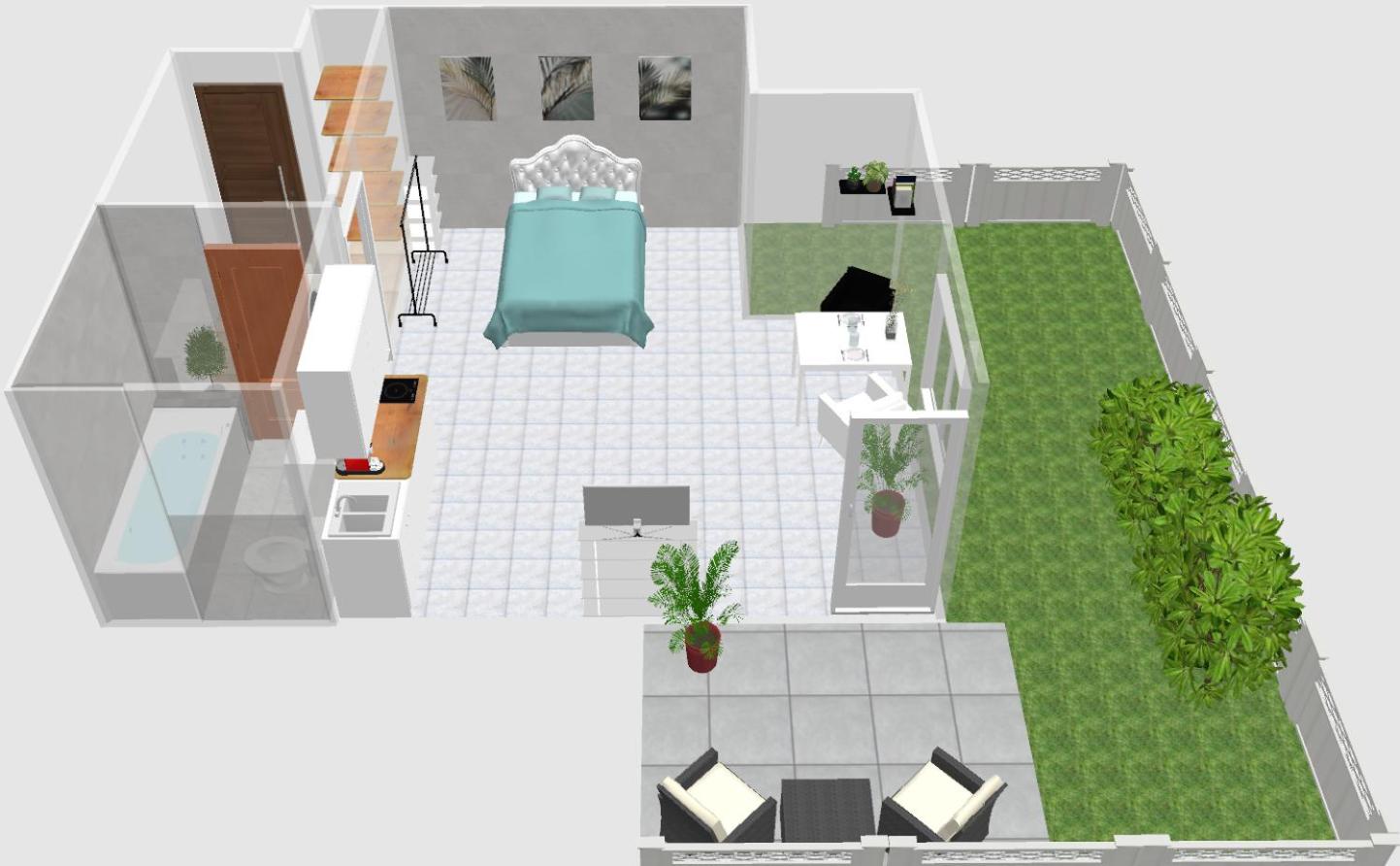 Palmen Apartment direkt in Bad Aibling