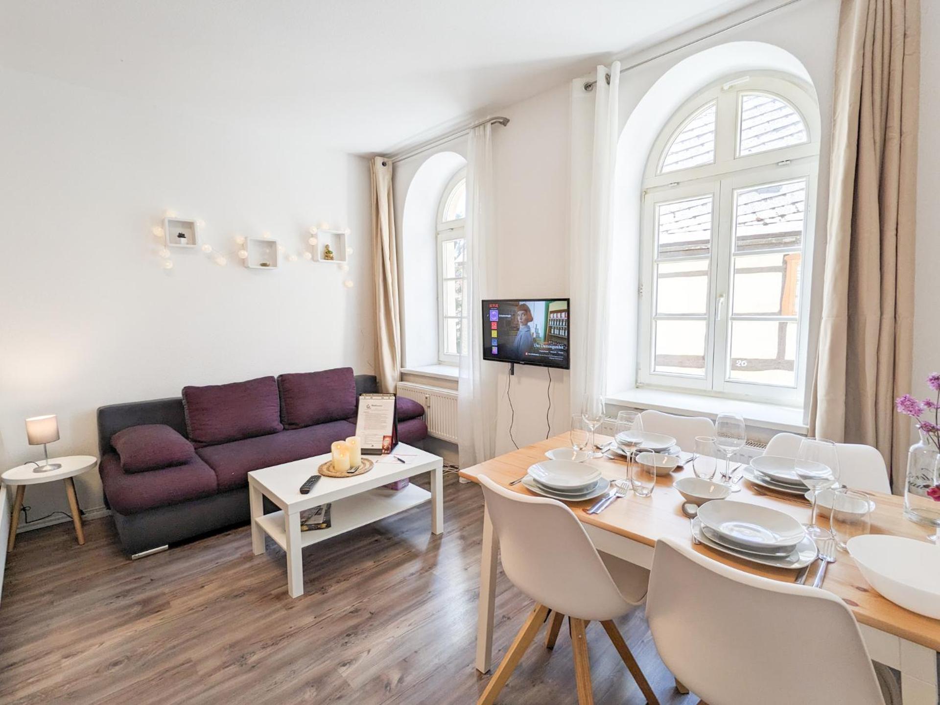 F0 - Urlaubsmagie - Kleine voll ausgestattete Wohnung mit Gemeinschaftsgarten, -pool & -sauna