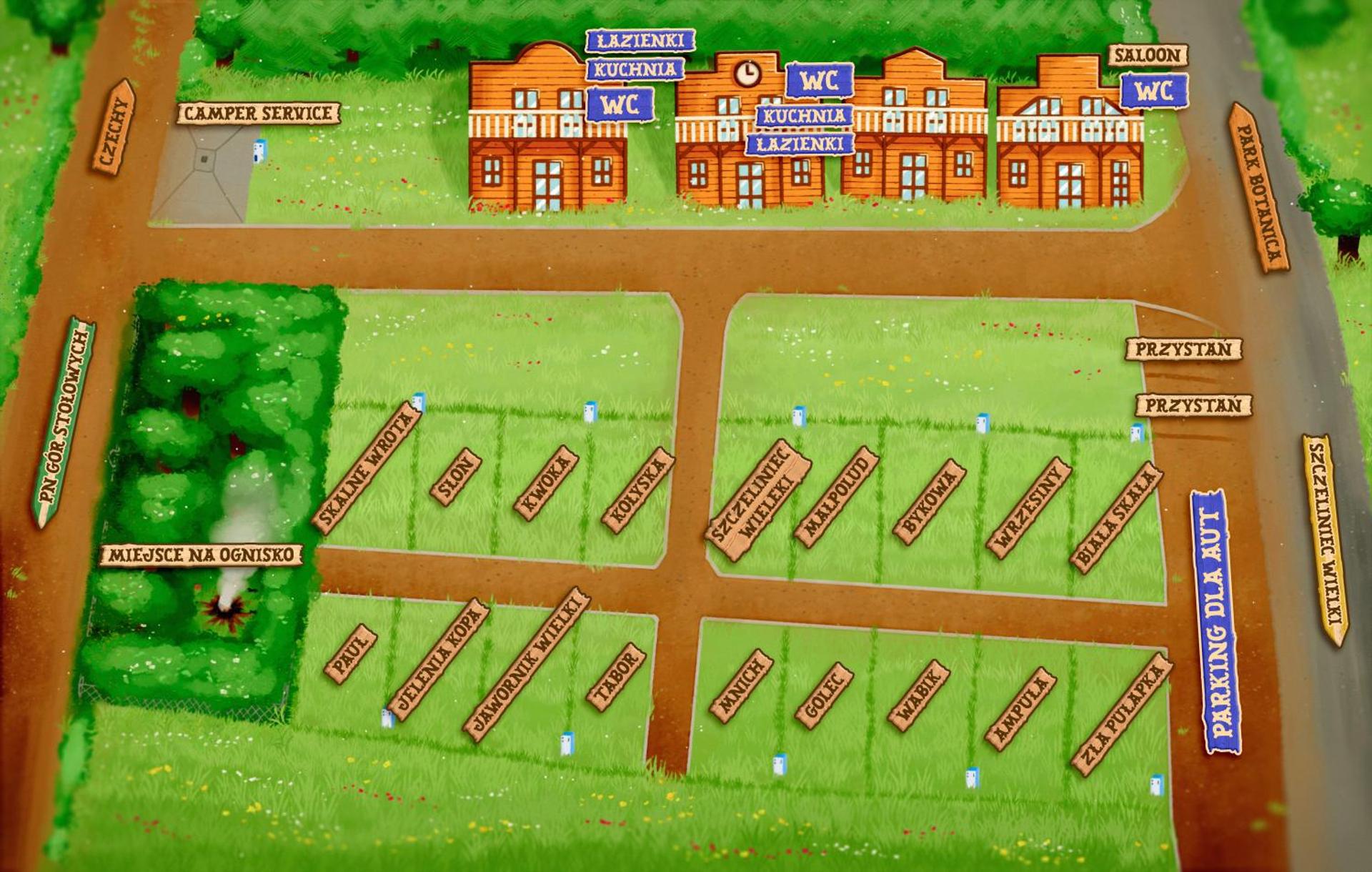 Góry Stołowe Camp - całoroczne miejsce na kamper, przyczepę lub namiot