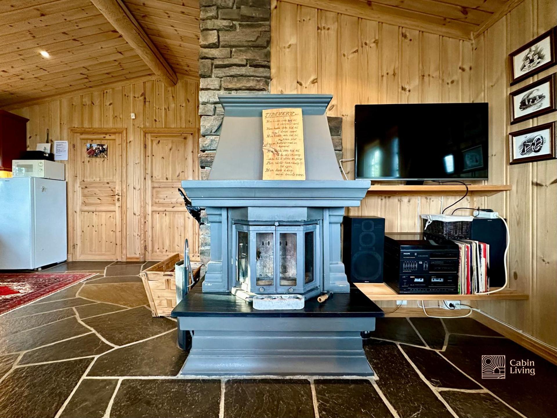 Cozy spacious cabin with sauna at Natrudstilen