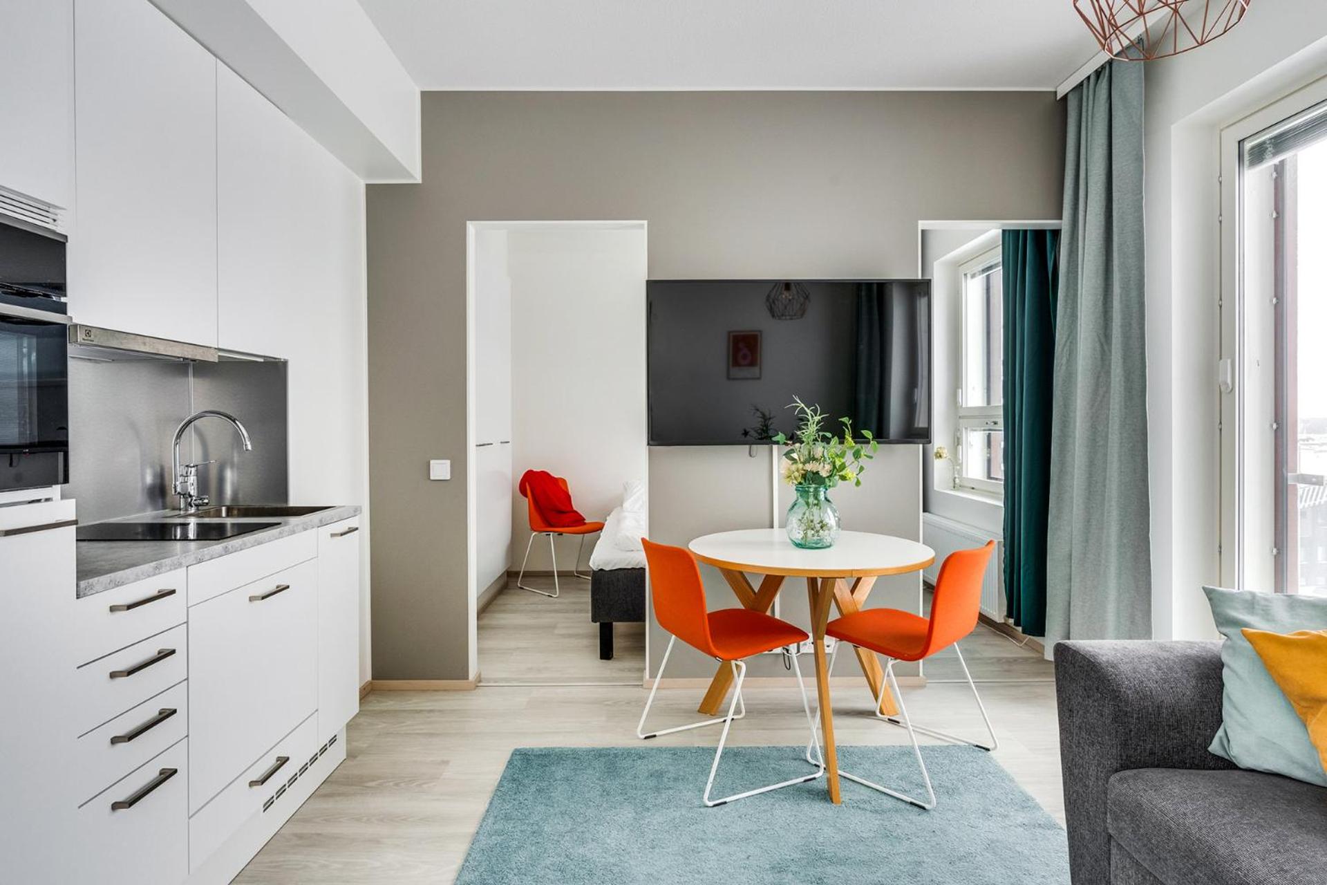 15th floor apartment on top of Nokia Areena w Wifi